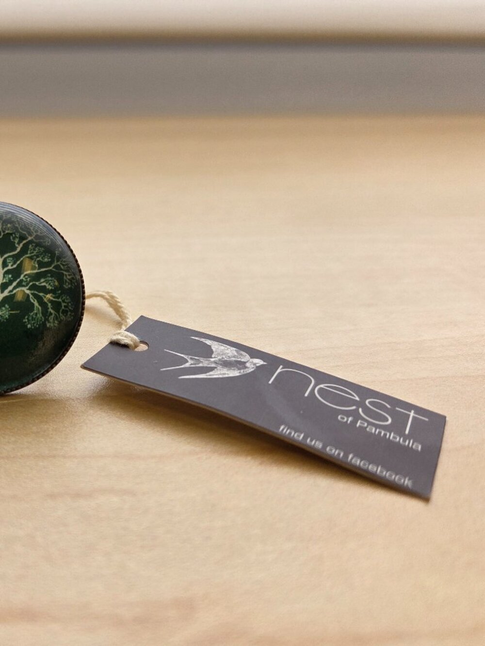 Nest of Pambula Australia Tree of Life Glass Cabochon Ring - Adjustable OS - Picture 5 of 5